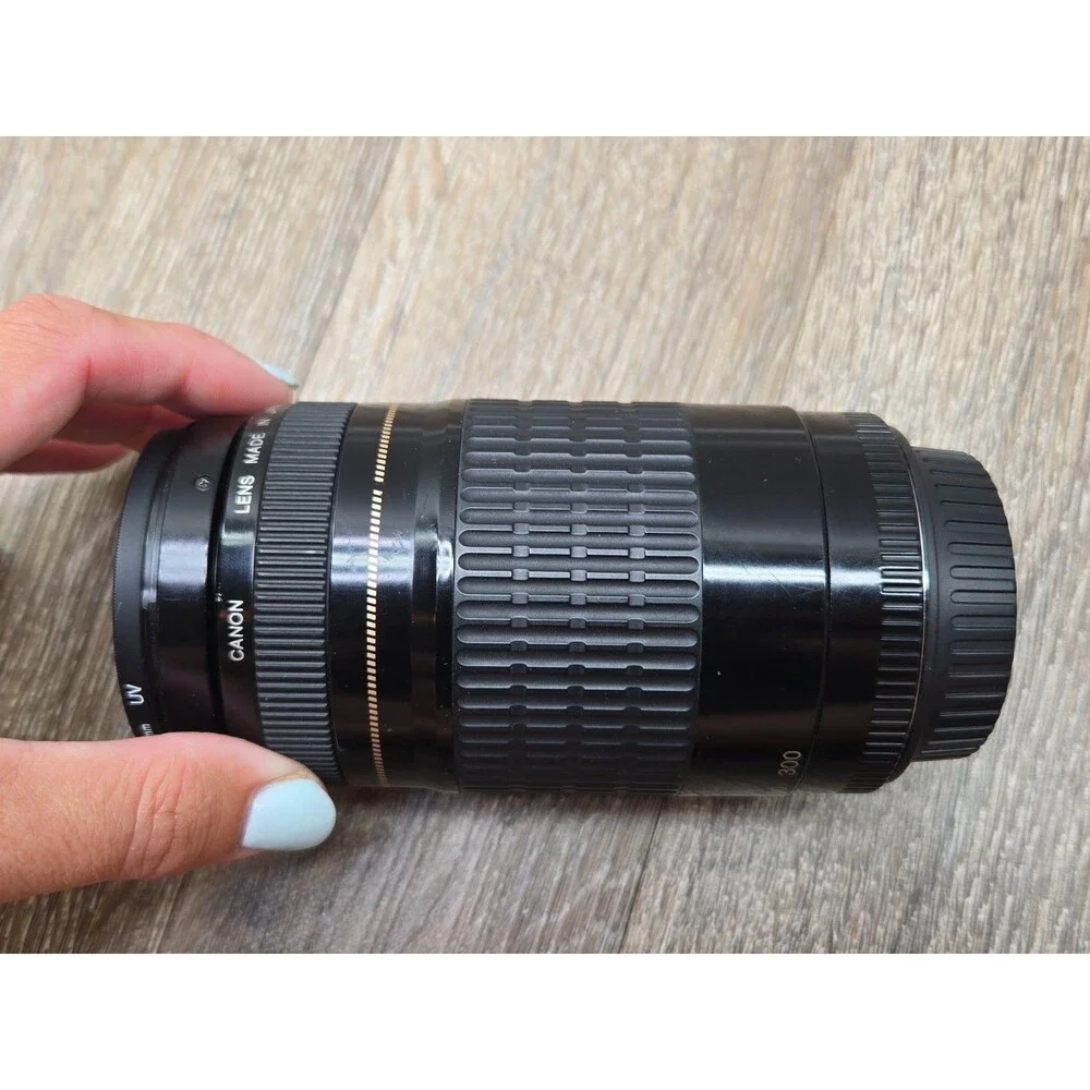 Canon 75-300mm EF 1:4-5.6 III USM Zoom Lens Black Ultrasonic - PARTS REPAIR